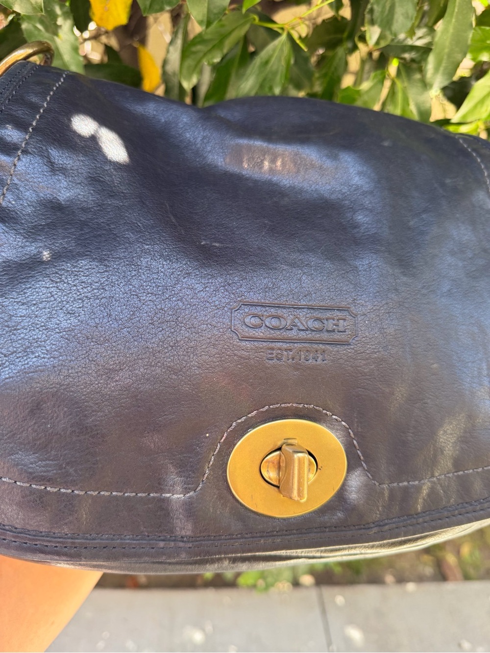 Coach Legacy 65th Anniversary vachetta Leather Turnlock Shoulder Bag - Picture 5 of 8